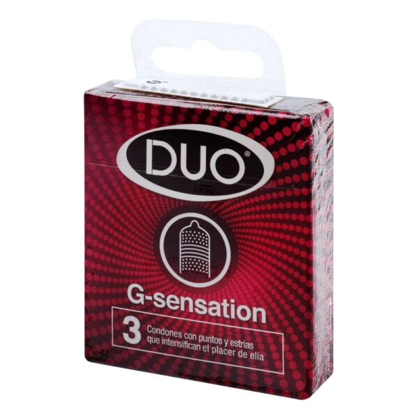 Preservativos Duo G Sensation 3 Unidad - Imagen 3