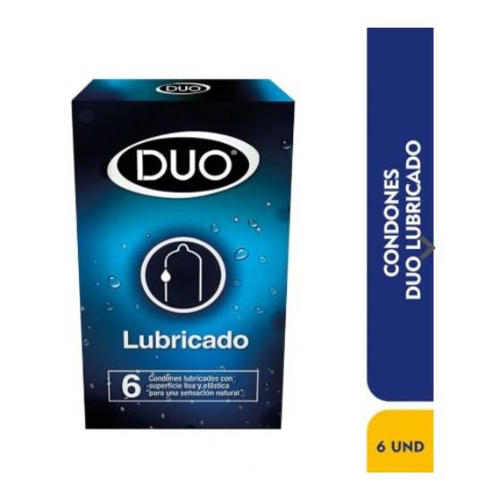 Preservativos Duo Lubricado 6 Unidad