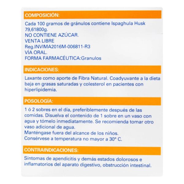Fybogel Naranja 10 Sobres - Tránsito Intestinal - Imagen 3