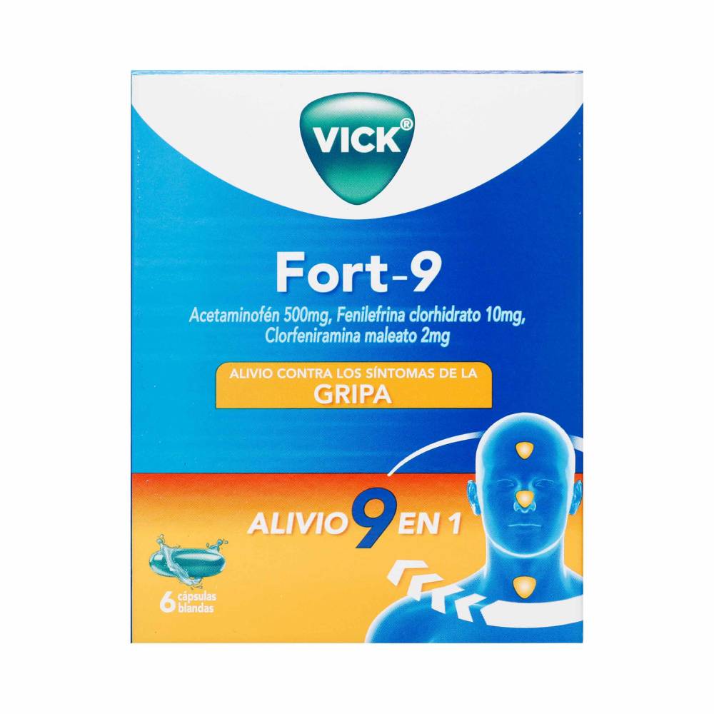 Vick Fort-9 6 Capsulas