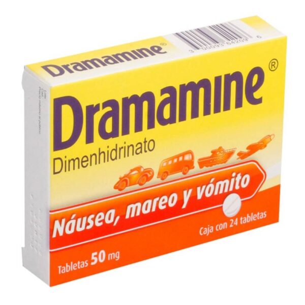 Dramamine 50 Mg 24 Tabletas | Cinetosis | Viajes - Imagen 2