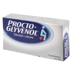 Procto Glyvenol Supositorios - Alivio de Hemorroides Internas y Externas