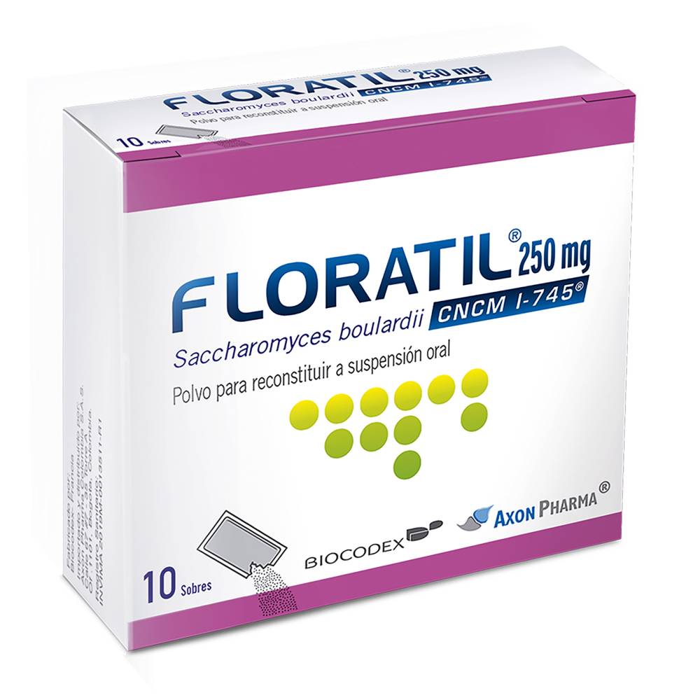 Floratil 250 Mg 10 Sobresprobiótico - Imagen 2