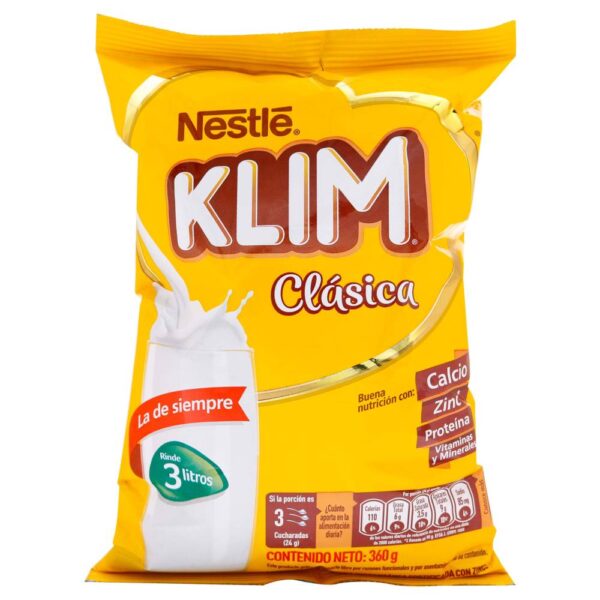 Klim Fortificada - Leche En Polvo 360g Bolsa
