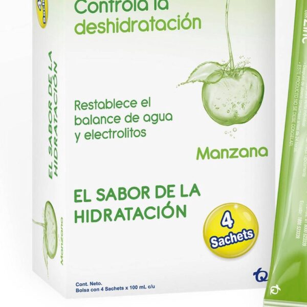 Hidraplus 75 Zinc Manzana 100 Ml 4 Sobres - Imagen 3