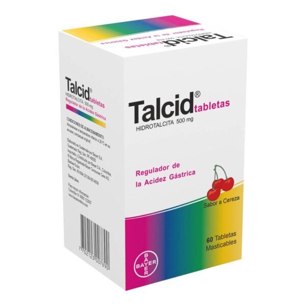 Talcid Cereza - Antiácido Hidrotalcita 60tab - Imagen 2