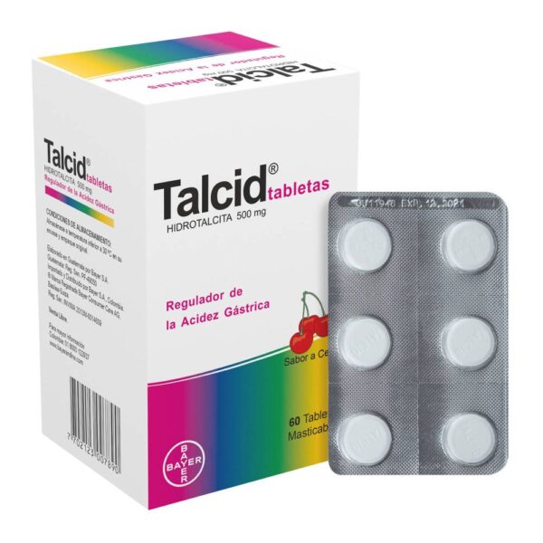 Talcid Cereza - Antiácido Hidrotalcita 60tab - Imagen 3