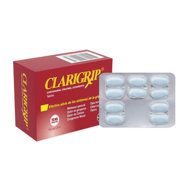 Clarigrip 50 Tabletas - Imagen 2