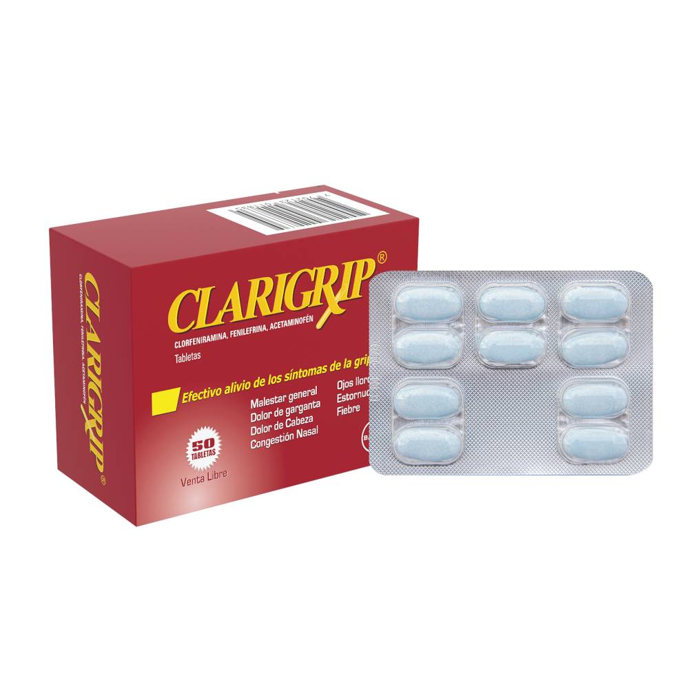 Clarigrip 50 Tabletas - Imagen 2