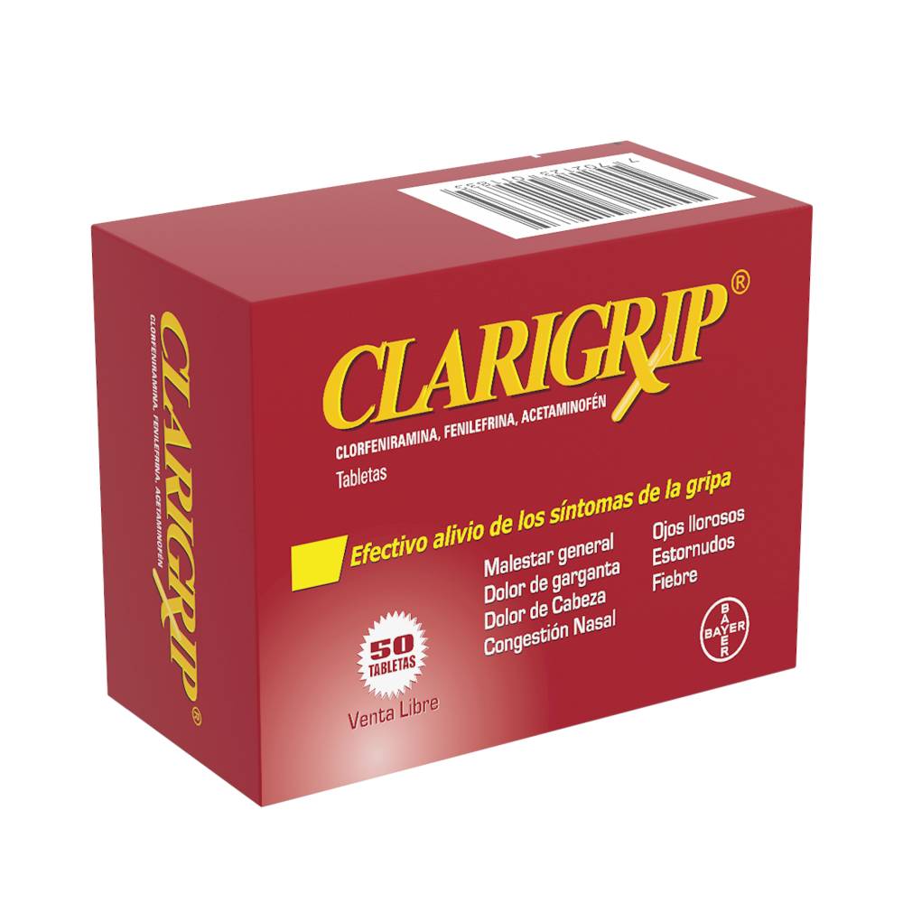 Clarigrip 50 Tabletas