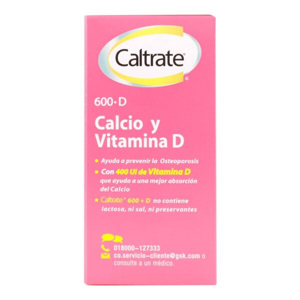 Caltrate D - Calcio Vitamina D Fracturas 60 Tabletas - Imagen 3