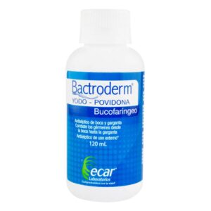 Bactroderm Yodopovidona Bucofaríngeo 120 Ml - Cuidado Oral
