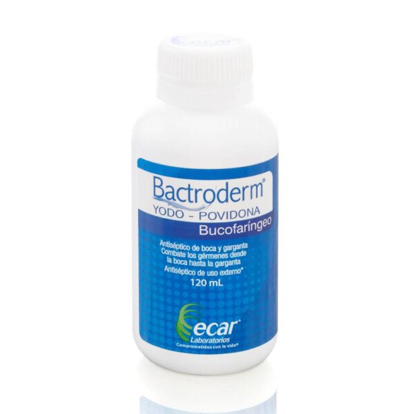 Bactroderm Yodopovidona Bucofaríngeo 120 Ml - Cuidado Oral - Imagen 2