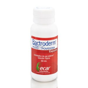 Bactroderm Yodopovidona Espuma 60 Ml - Cuidado De Heridas