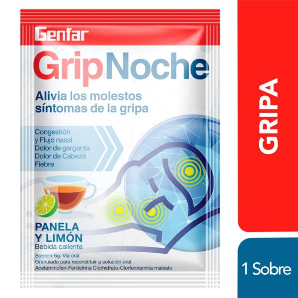 Genfargrip 24 Sobres Noche Genfar - Imagen 3