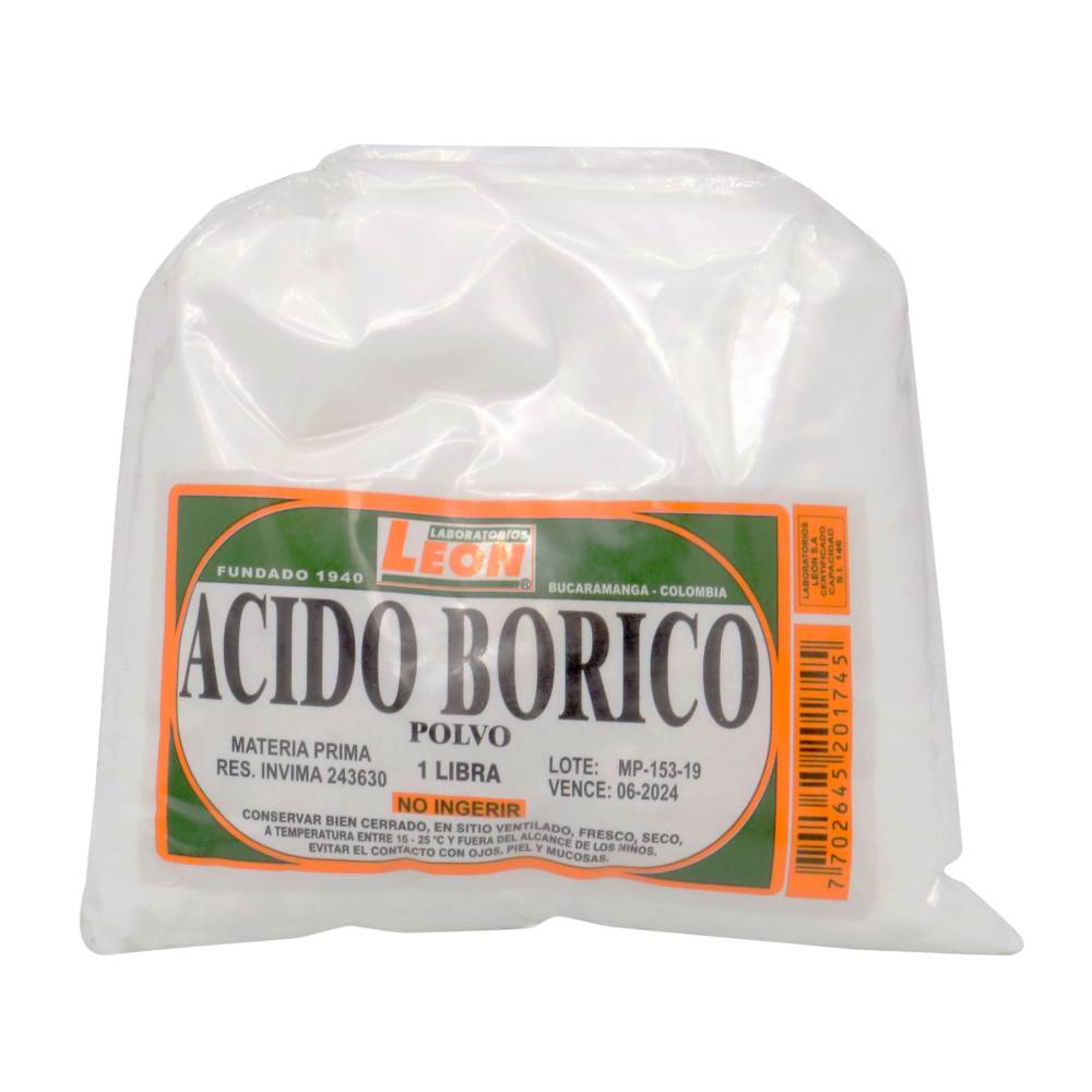 Ácido Bórico León 500g