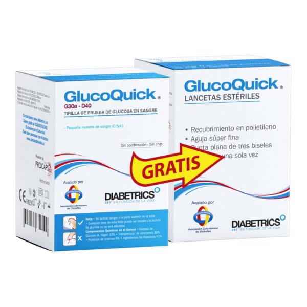 Glucoquick Tiras + Lancetas 50