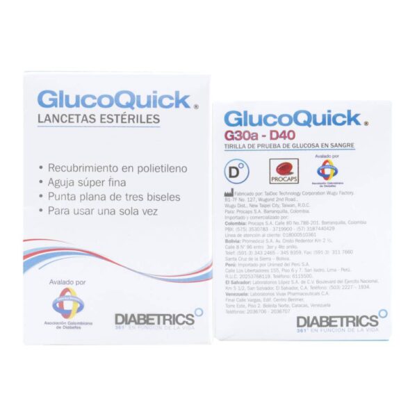 Glucoquick Tiras + Lancetas 50 - Imagen 3