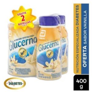 Oferta Glucerna 400g Vainilla Gratis 2 Botellas X 237 Ml