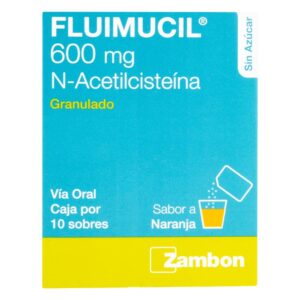 Fluimucil 600 Mg 10 Sobres - Mucolítico