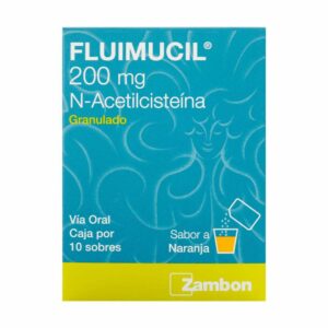 Fluimucil 200 Mg 10 Sobres - Mucolítico