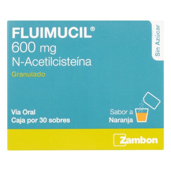 Fluimucil 600 Mg 30 Sobres - Mucolítico