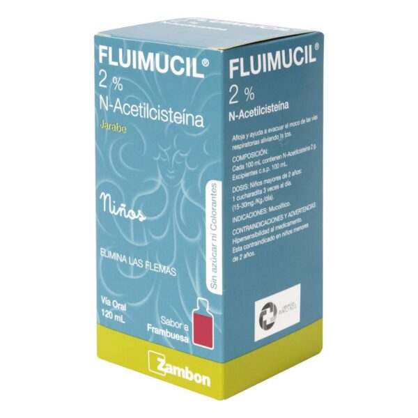 Fluimucil Ninos Jarabe 2% 120 Ml. - Imagen 2