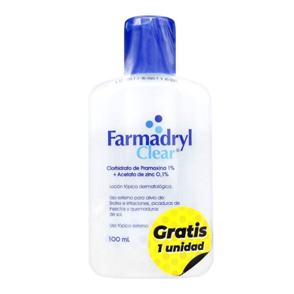 Farmadryl Clear 100 Ml - Alivio Contra Picazón - Imagen 2