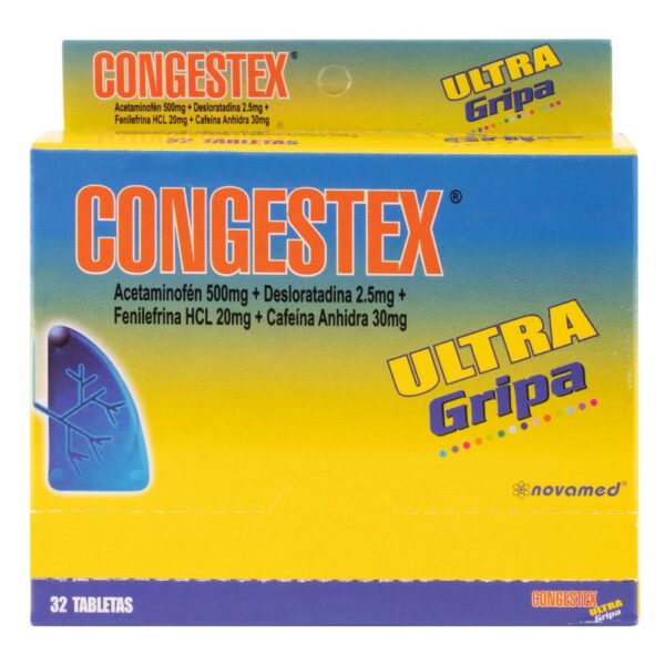Congestex Ultra Gripa 32 Tabletas - Imagen 2