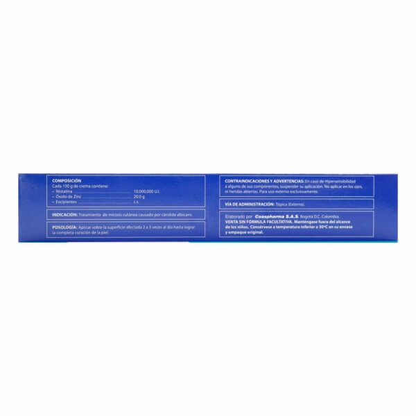 Nelind Nistatina 2% Crema - Antimicótico 40 Gr - Imagen 2