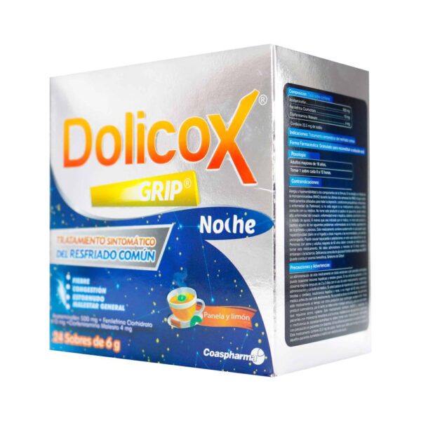 Dolicox Grip Noche Panela Limon 24 Sobres - Imagen 2