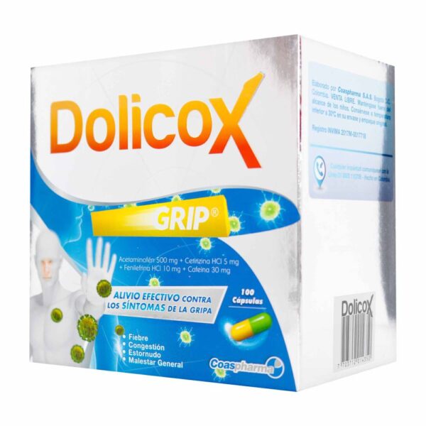 Dolicox Grip Caja 100 Capsulas - Imagen 2