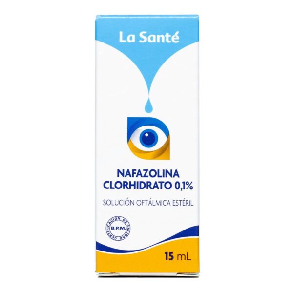 Nafazolina Clorhidrato 0.1% Solución Oftálmica 15 Ml