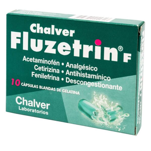 Fluzetrin F 500 Mg 10 Capsulas Cbg - Imagen 3