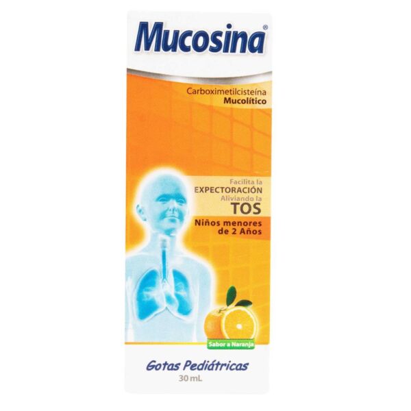 Mucosina Gotas - Mucolítico Pediátrico 30 Ml