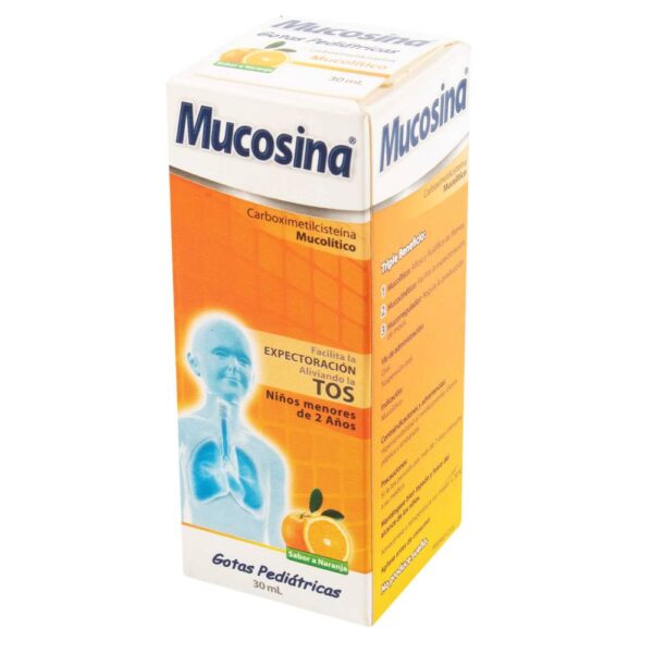 Mucosina Gotas - Mucolítico Pediátrico 30 Ml - Imagen 2