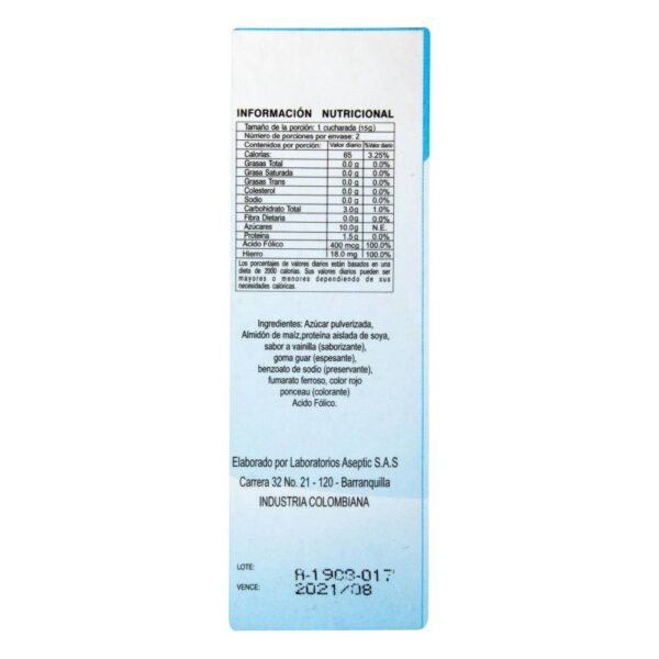 Hierro Girard Vainilla 30gr Salud Ósea - Imagen 3