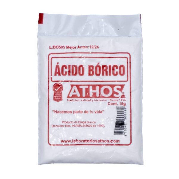 Ácido Bórico 15g 30 Sobres Athos