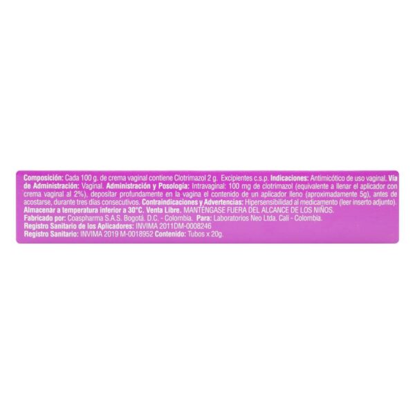 Neo Intimo Crema Vaginal 20 Grs - Imagen 2