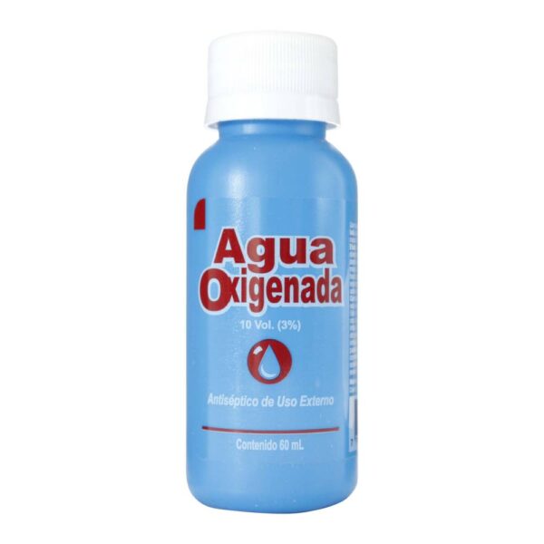 Agua Oxigenada 10 Volúmenes Antiséptico Y Desinfectante 60ml