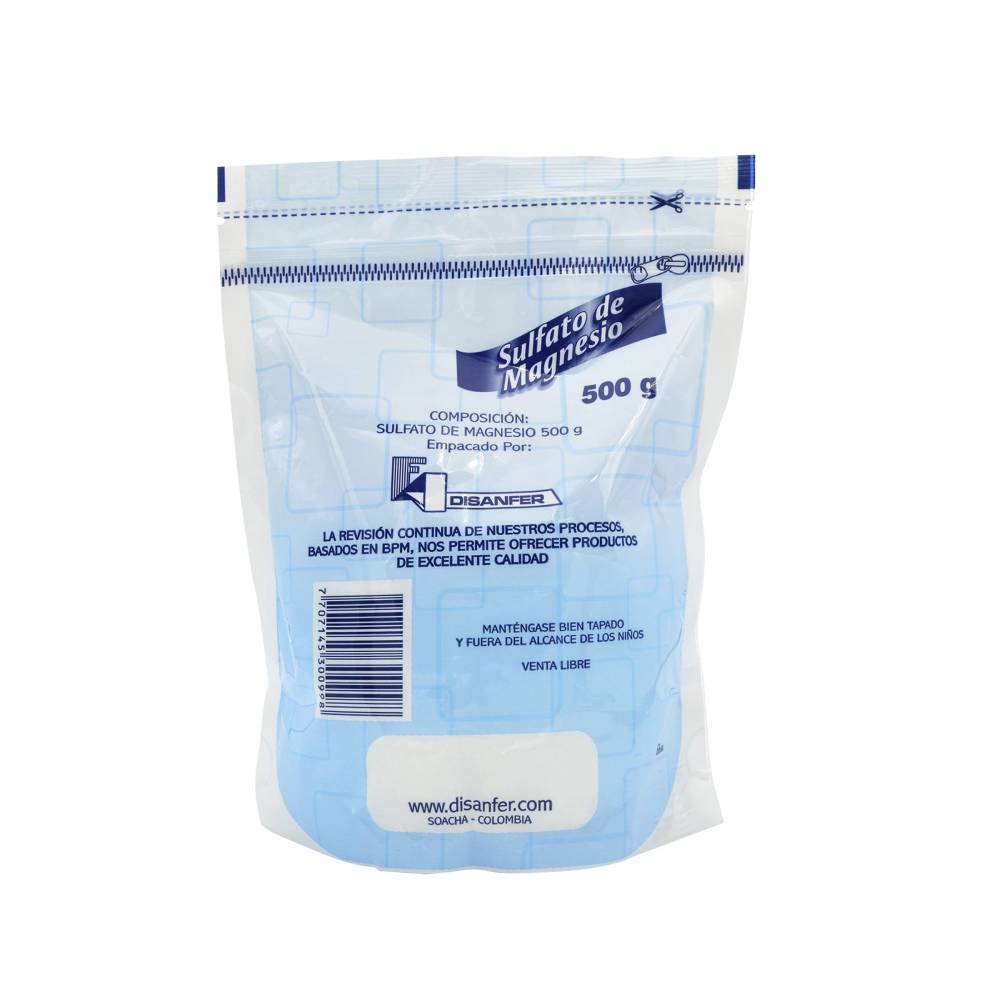 Sulfato Magnesia Disanfer 500g - Laxante - Imagen 2