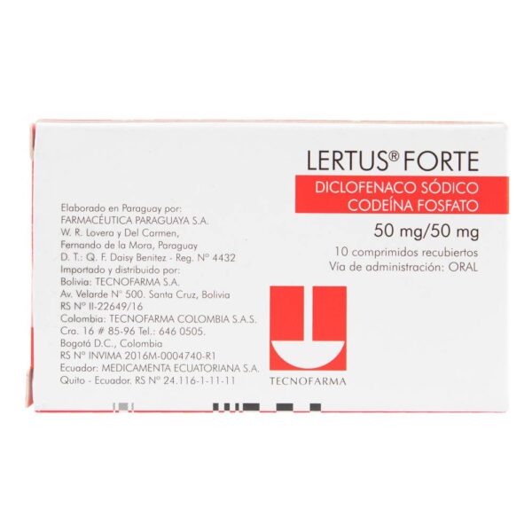 Lertus Forte 50 Mg 10 Comprimidos - Imagen 2