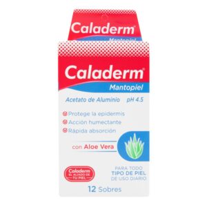 Caladerm Mantopiel Aloe Vera 12 Sobres Hidratación Portátil