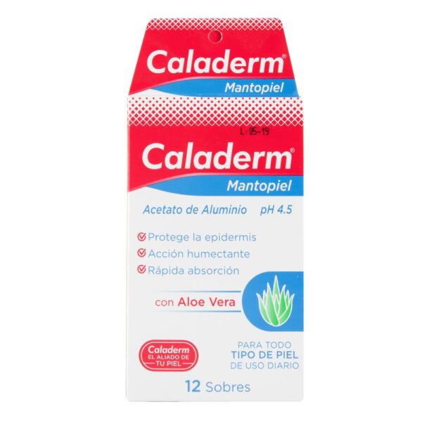 Caladerm Mantopiel Aloe Vera 12 Sobres Hidratación Portátil - Imagen 4