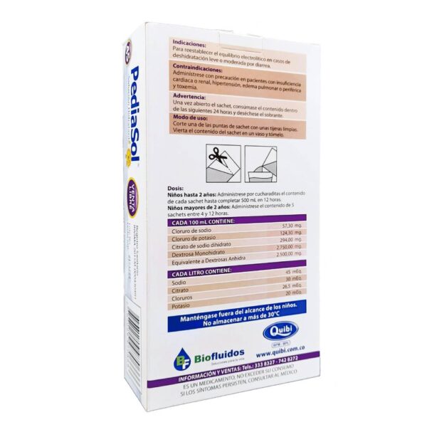 Pediasol 45 Uva 100 Ml Dis 5 Sobres - Imagen 2