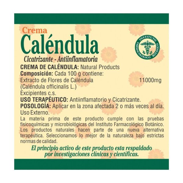 Crema Caléndula Refresca 60gr - Reparador Dérmico - Imagen 3