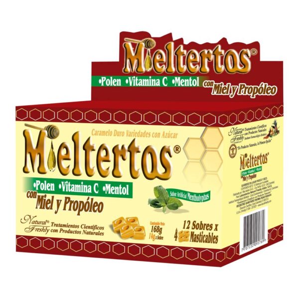 Mieltertos Pastillas Masticables, 12 Sobres - Imagen 3