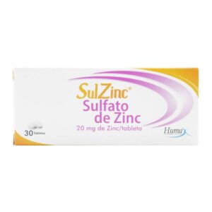 Sulzinc Zinc Inmunológico 30 Tabletas