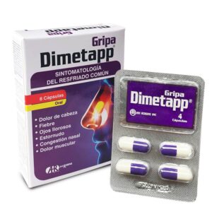 Dimetapp Gripa 500 Mg 8 Cápsulas