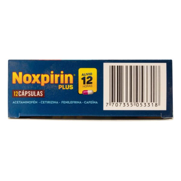 Noxpirin Plus 12 Capsulas - Imagen 3